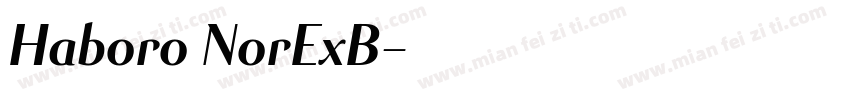 Haboro NorExB字体转换